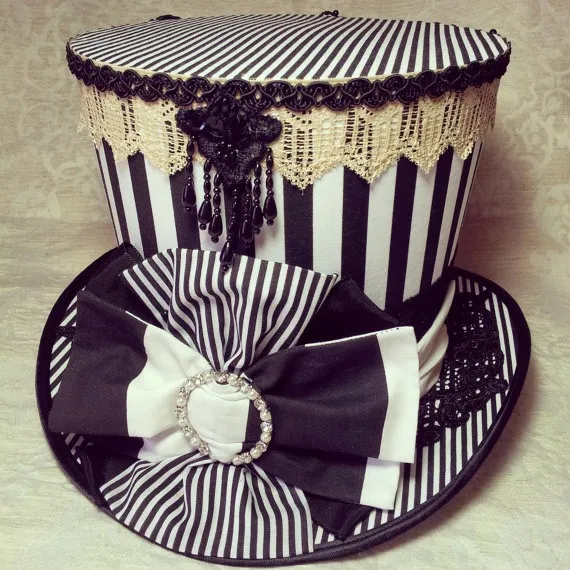 Steampunk top hat, Mad Hatter hat, Steampunk costume, Cosplay hat, Ringmaster costume, Festival Hat, Steampunk accessories, Gothic top hat by OohLaLaBoudoir steampunk buy now online