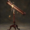 A handmade Steampunk Newtonian Reflecting Telescope in stained cherry by JWKinseysArtifice steampunk buy now online