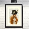 Dictionary Art Print Steampunk Squirrel in a Top Hat Framed Vintage Poster Picture Handmade Original Artwork Book Page Home Decor Gift by A1HeartnHome steampunk buy now online