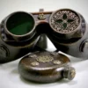 Steampunk goggles Burning man festival Survival kit for the savvy Time Traveller Cosplay Festival Halloween outfit gift for you by SteampunkMelange steampunk buy now online Steampunk goggles Burning man festival Survival kit for the savvy Time Traveller Cosplay Festival Halloween outfit gift for you by SteampunkMelange steampunk buy now online