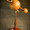 the Perihelion Spindle: a handmade wood & brass table top sculpture by JWKinseysArtifice steampunk buy now online