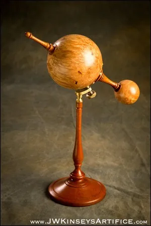 the Perihelion Spindle: a handmade wood & brass table top sculpture by JWKinseysArtifice steampunk buy now online the Perihelion Spindle: a handmade wood & brass table top sculpture by JWKinseysArtifice steampunk buy now online