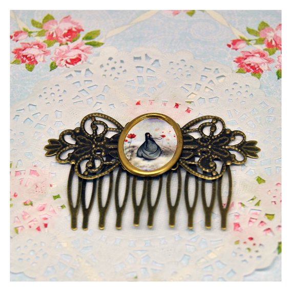 victorian hair comb -Kaede by sevenkeysdesigns steampunk buy now online