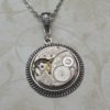 Watch Pendant Necklace, Steampunk Necklace, Elgin Timepiece Necklace, Stunning Geometric Etchings, Circa 1907, N49 by nwd59 steampunk buy now online