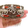 Brass Steampunk Comb Hair_ SC2524460932_ Steampunk Accessories_Combs_ Octopus_Gift Ideas by CJTheOwl steampunk buy now online