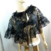 cape capelet black lace mesh feathered gothic pelerine steampunk victorian Shoulder wrap shrug Bolero Burlesque Western Civil War Wedding by Nashimiron steampunk buy now online