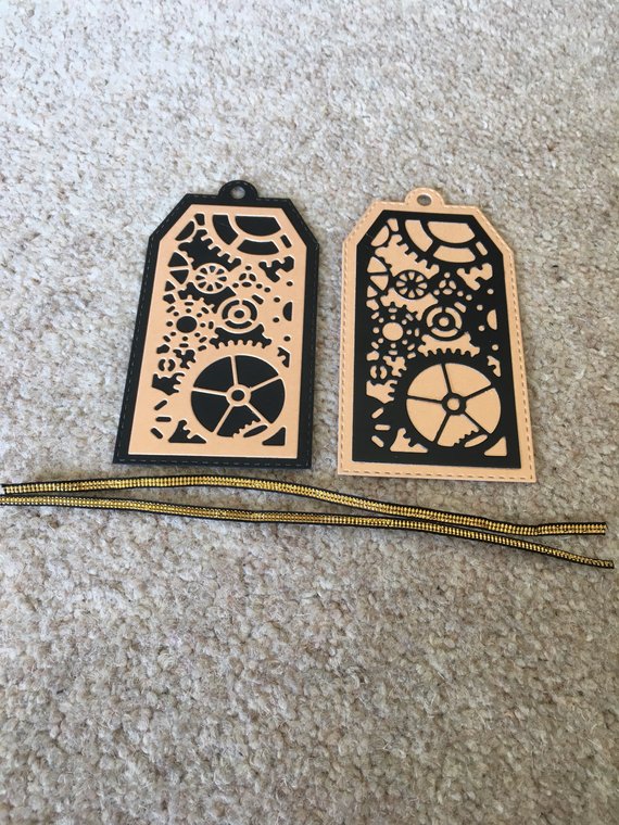 Gift Tags *Steampunk Design* Cogs gears Two Supplied by KarenJayneCrafts steampunk buy now online