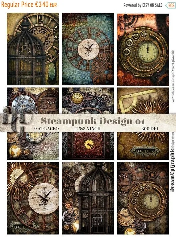 ON SALE STEAMPUNK Digital Collage Sheet Victorian Cards Printable Atc Aceo Digital Decorative Retro Digital Cards textures Vintage Cards Des by DreamUpGraphic steampunk buy now online ON SALE STEAMPUNK Digital Collage Sheet Victorian Cards Printable Atc Aceo Digital Decorative Retro Digital Cards textures Vintage Cards Des by DreamUpGraphic steampunk buy now online