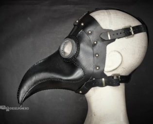 Plague Doctor Mask - Steampunk Mask - Leather Mask - Halloween Mask - LARP - Cosplay Costume by DieselpunkRo steampunk buy now online