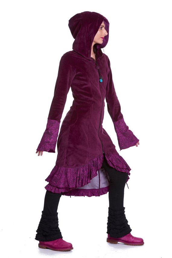 PURPLE VELVET COAT, long velvet coat, elegant steampunk jacket, corset coat, bohemian coat, hippie hippy velvet jacket, gothic purple jacket by AltshopUK steampunk buy now online