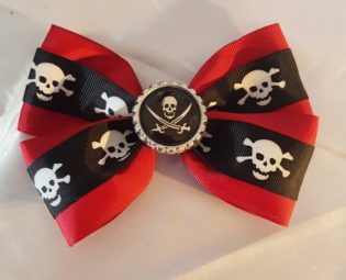 Rockabilly vintage steampunk pirate hair bow red by OddLocks steampunk buy now online