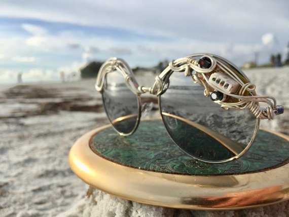 SILVER Sci Fi Steampunk Sunglasses, Cosplay Sun Glasses, Costume Glasses, Party Glasses, Unique, Handcrafted, Artisan, Unisex, mens, WOmens by Spunglasses steampunk buy now online