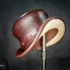 Steampunk Hat - Top Hat - Leather Hat by DieselpunkRo steampunk buy now online