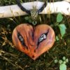 Steampunk Heart - wooden heart necklace clockwork heart steampunk heart pendant pyrography art wood burned necklace wood jewelry cogs gears by IonaWoodArt steampunk buy now online