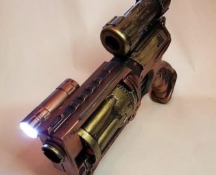 Steampunk Nerf Maverick Big Red by HGBrasswell steampunk buy now online