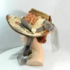 victorian Minihat Summerhat brown Steampunk baroque rococo civil war ladies hat Elizabethan Edwardian Reanactment Ren Faire by Nashimiron steampunk buy now online victorian Minihat Summerhat brown Steampunk baroque rococo civil war ladies hat Elizabethan Edwardian Reanactment Ren Faire by Nashimiron steampunk buy now online