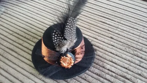 Victorian/Steampunk ladies clip-on midi-hat - available in various colours/designs by TheClockworkTeaParty steampunk buy now online Victorian/Steampunk ladies clip-on midi-hat - available in various colours/designs by TheClockworkTeaParty steampunk buy now online