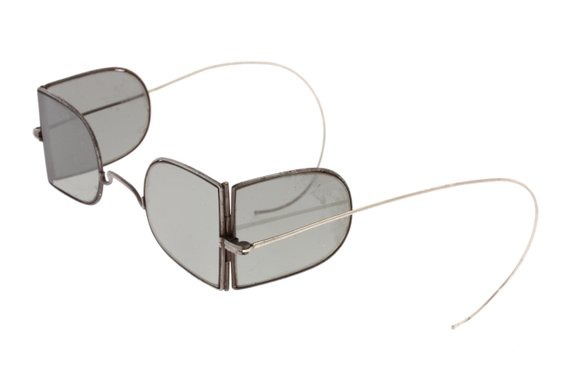 Vintage 1800s steampunk sunglasses flip side shields authentic hand made american 19th century civil war eyewear by GreenFlamingoVintage steampunk buy now online