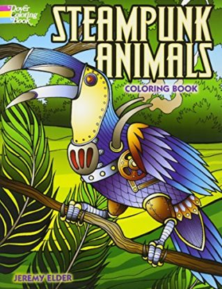 Steampunk Animals Coloring Book (Dover Coloring Books) steampunk buy now online