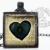 Black Heart Necklace, Steampunk Heart Jewelry, Gothic Jewelry, Valentines Heart Pendant, Valentines Gifts, Steampunk Jewelry by crumbandbone steampunk buy now online