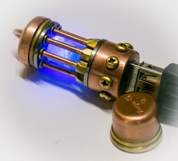 Flash drive 256 GB USB 3.1 steampunk glow in dark by IngMet steampunk buy now online