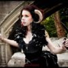 Halloween Costume SLICK RUFFLE Opera Shrug PVC Burlesque By Gothic Burlesque by GothicBurlesque steampunk buy now online