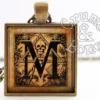 Letter M Steampunk Necklace, Custom Initial Jewelry, M Initial Necklace, M Monogram Necklace, Personalized Jewelry, Initial Pendant Necklace by crumbandbone steampunk buy now online Letter M Steampunk Necklace, Custom Initial Jewelry, M Initial Necklace, M Monogram Necklace, Personalized Jewelry, Initial Pendant Necklace by crumbandbone steampunk buy now online