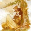Librarian Tea Girl print - Various Sizes by BrianKesinger steampunk buy now online