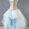 Light blue tulle skirt, beautiful high low tutu by thesecretboutique steampunk buy now online