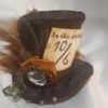 Mad hatter mini top hat brown, Alice in wonderland, tea party, steampunk by OddLocks steampunk buy now online
