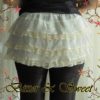 Mini bloomers with frills and lace in muslin S-M-L -Steampunk -Gothic-Lolita-Cabaret -Victorian -Burlesque -Ruffles -(Bitter & Sweet) by BitterAndSweet steampunk buy now online