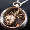 Necklace Steampunk Pocket Watch Black "Ant" PIÈCE UNIQUE watch, necklace, flower, ant, insect, pocket watch necklace, flower, black, ref517 by STEAMJEWELSSHOP steampunk buy now online