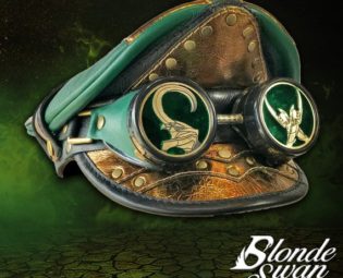 NEW!!! Loki Inspired Crush Cap & Goggles by BlondeSwanHats steampunk buy now online