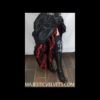 Ready to ship 2 SKIRTS. Double Bustle Long Wine & Black DAMASK DARK Colors, short black. Steampunk Victorian Taffeta Skirt Costume Cosplay by MajesticVelvets steampunk buy now online