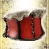 Short Viking Corset with Fur – Red by ArtisansdAzureCustom steampunk buy now online Short Viking Corset with Fur – Red by ArtisansdAzureCustom steampunk buy now online