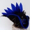 steampink black skull pirate hat royal blue trims by Blackpin steampunk buy now online