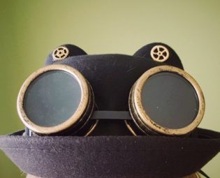 Steampunk Cat Hat With Goggles by TreasurePunk steampunk buy now online