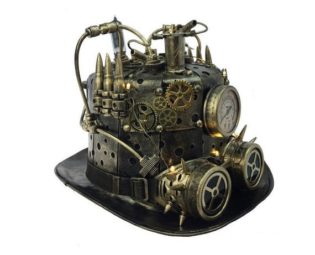 Steampunk Hat With Lights and Goggles by tabijewelry steampunk buy now online