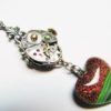 Steampunk Shimmering Heart & Vintage Watch Pendant Necklace, Steampunk Necklace, Steampunk Heart, Steampunk Watch Necklace HTN9 by RavensSecretStash steampunk buy now online