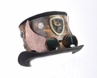 Steampunk Top Hat by NottyboyLeather steampunk buy now online