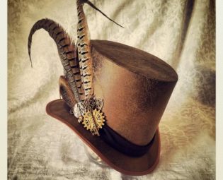 Steampunk Top hat, Mad Hatter hat, Steampunk Hat, Tea Party hat, Steampunk Wedding, Full size top hat, Mens Top hat, Steampunk outfit, Anime by OohLaLaBoudoir steampunk buy now online