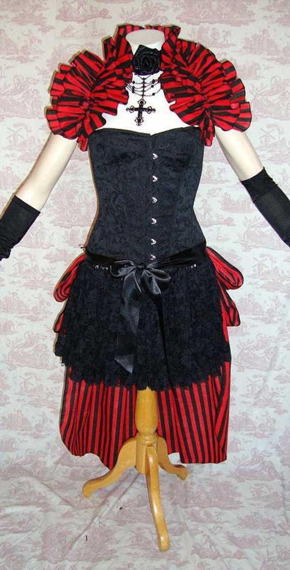 Cirque Du Gothique Ruffle Opulent Opera Shrug BURLESQUE Gothic by GothicBurlesque steampunk buy now online