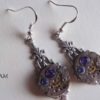 Earrings Art deco purple and blue - Steampunk earrings - Art Deco - Steampunk jewellery - steampunk jewelry by SteamretroFrance steampunk buy now online
