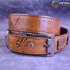 Handmade leather belt 'The Last Hero' by ATOMFASHION steampunk buy now online