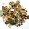 Pocket watch parts - small sample lot of steampunk watch gears, wheels, hands, dials steampunk supplies for jewelry making, sculpture by AllGearedUp steampunk buy now online