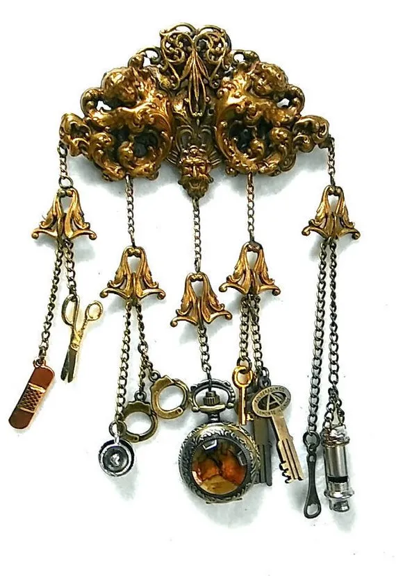 Prison Nurse Chatelaine Watch, brooch watch, correctional jail nurse watch, steampunk victorian watch by YourPrettyWatch steampunk buy now online Prison Nurse Chatelaine Watch, brooch watch, correctional jail nurse watch, steampunk victorian watch by YourPrettyWatch steampunk buy now online