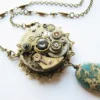 Steampunk Antique Watch Movement Necklace with Aqua Terra Jasper, Steampunk Necklace, Steampunk Watch Necklace, Victorian Necklace PN80 by RavensSecretStash steampunk buy now online Steampunk Antique Watch Movement Necklace with Aqua Terra Jasper, Steampunk Necklace, Steampunk Watch Necklace, Victorian Necklace PN80 by RavensSecretStash steampunk buy now online