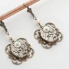 Steampunk Earrings Vintage silver watch movements gold flower filigree genuine pearls drop dangle earrings Wedding Gift Steampunk Jewelry by steampunknation steampunk buy now online Steampunk Earrings Vintage silver watch movements gold flower filigree genuine pearls drop dangle earrings Wedding Gift Steampunk Jewelry by steampunknation steampunk buy now online