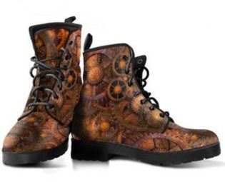 Steampunk Footwear Men's & Women's Vegan-friendly Leather Boots, will make Great Christmas Gift by MuggaliciousStore steampunk buy now online