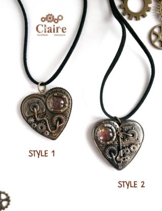 Steampunk Heart Pendant Steampunk Heart Necklace Steampunk Jewelry Mechanical Heart Jewelry Victorian Romantic Jewelry Love Necklace by JewelryClaire steampunk buy now online